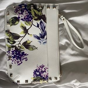 White House Black Market Floral Wristlet